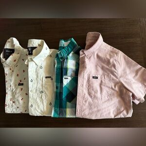 RVCA Volcom Hurley Short Sleeve Button-Ups Boys